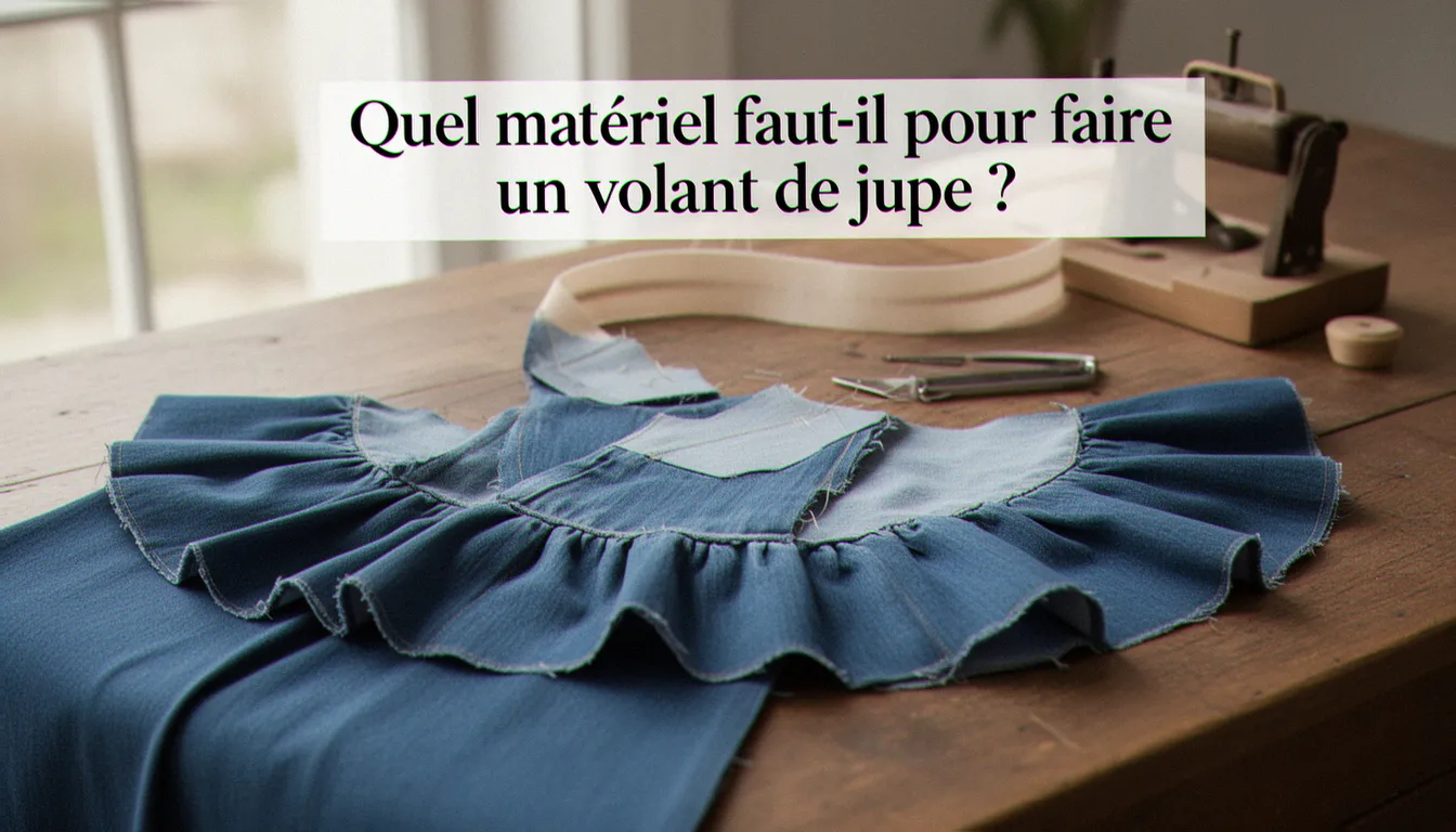 Quel matériel faut-il pour faire un volant de jupe ? — comment faire un volant pour une jupe