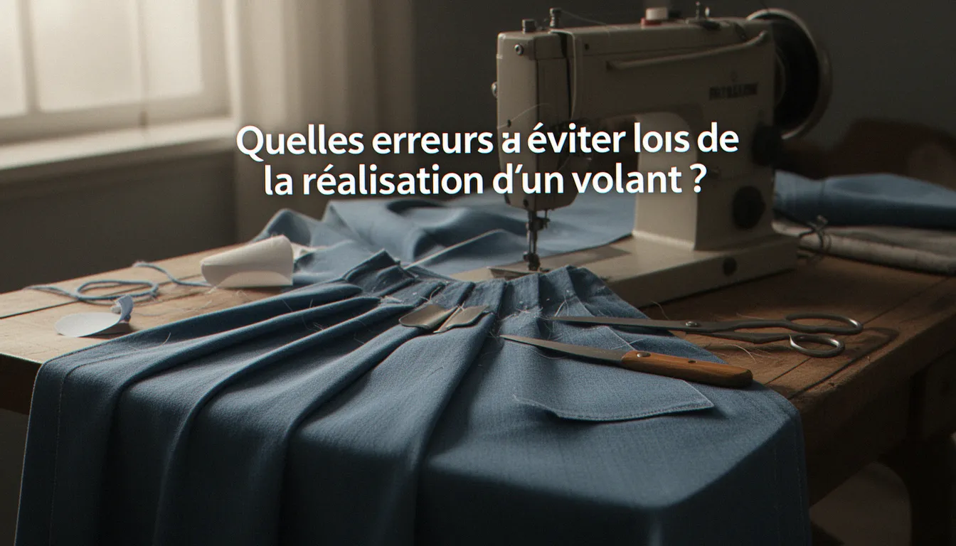 Quelles erreurs éviter lors de la réalisation d'un volant ? — comment faire un volant pour une jupe