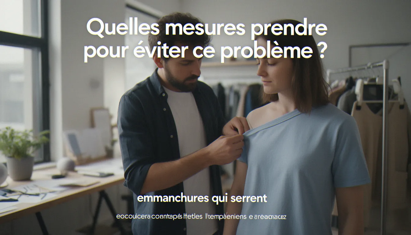Quelles mesures prendre pour éviter ce problème ? — emmanchures qui serrent